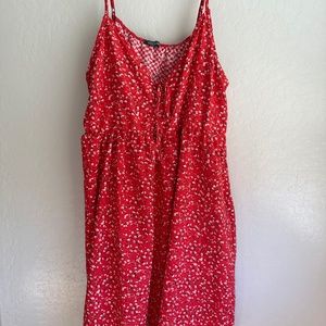 Wild fable Red Babydoll dress with Pockets